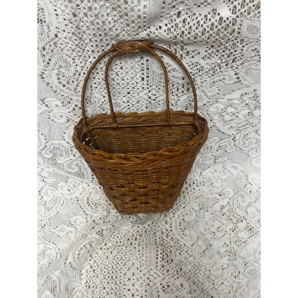 woven hanging wall basket farmhouse - Picture 2 of 6